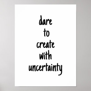 Affiche Dare To Create