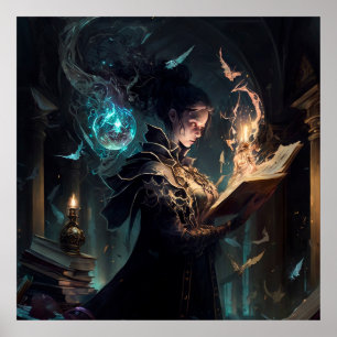 Affiche Dark Academia Magic