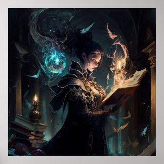 Affiche Dark Academia Magic