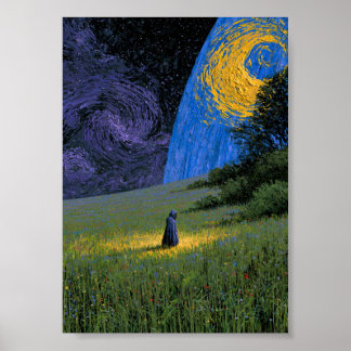 Affiche Dark Fantasy Starry Night |