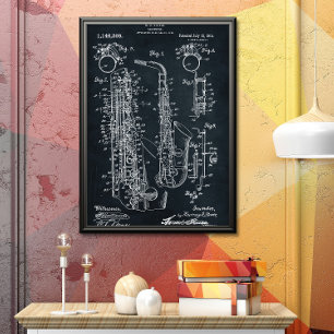Affiche Dark Gray   Brevet saxophone