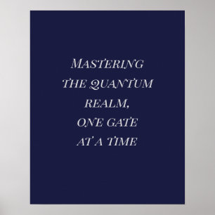 Affiche Dark Indigo Silver Playfair Quantum Art