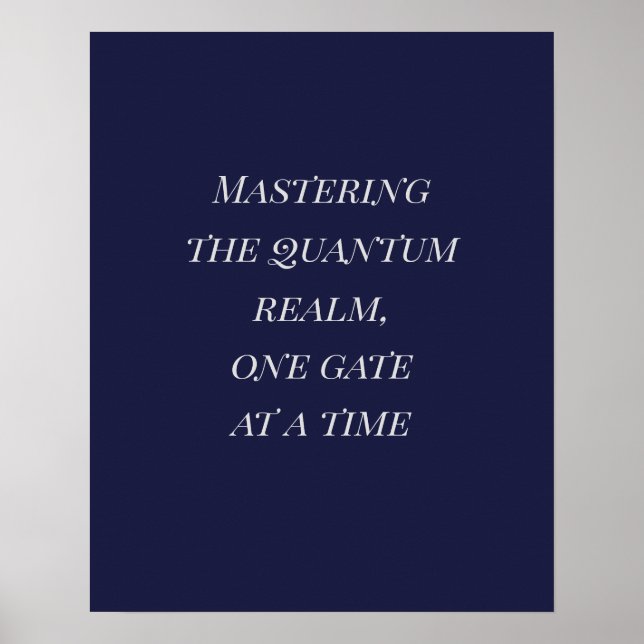 Affiche Dark Indigo Silver Playfair Quantum Art (Devant)
