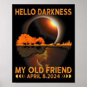 Affiche Darkness My Friend Solar Eclipse 8 avril 2024 Funn