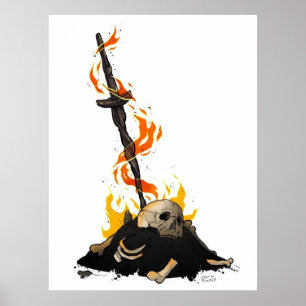 Affiche darksouls bonfire