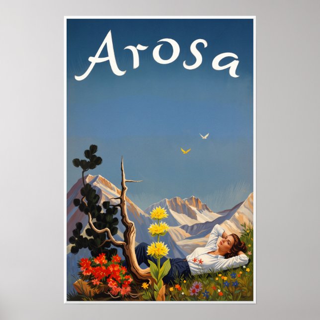Affiche d'Arosa, Suisse  (Devant)