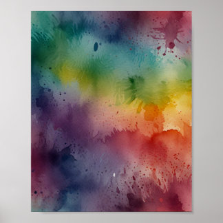Affiche d'art à l'aquarelle élégante