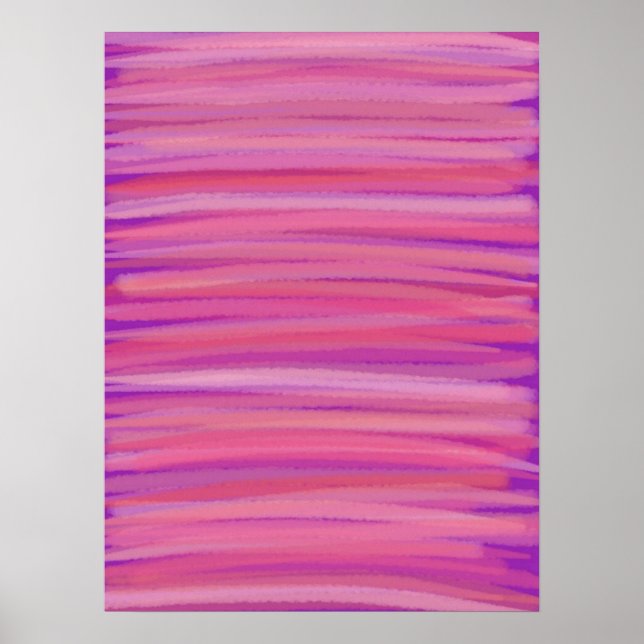 Affiche d'art abstrait de teinte printanière (Devant)