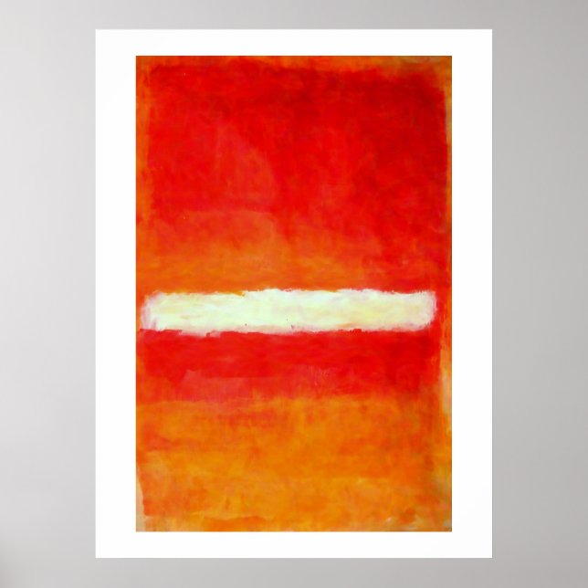 Affiche d'art abstrait moderne - Style Rothko (Devant)