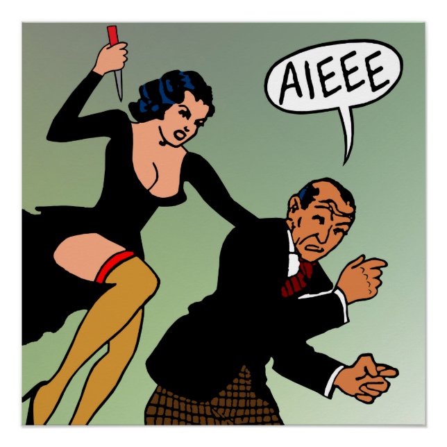 Affiche d'art Adolph Barreaux "Sally the Sleuth" (Devant)