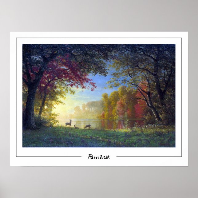 Affiche d'art Albert Bierstadt Zedign #11 (Devant)