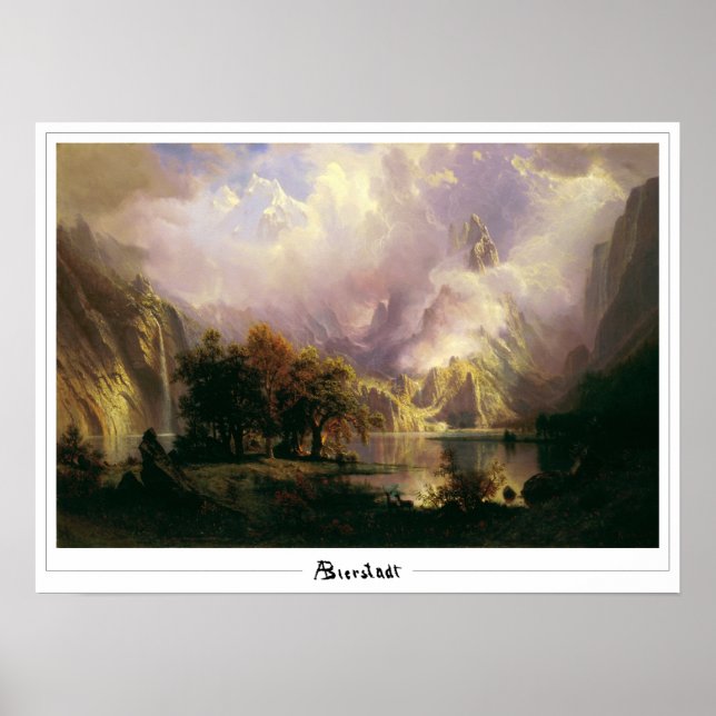 Affiche d'art Albert Bierstadt Zedign #136 (Devant)