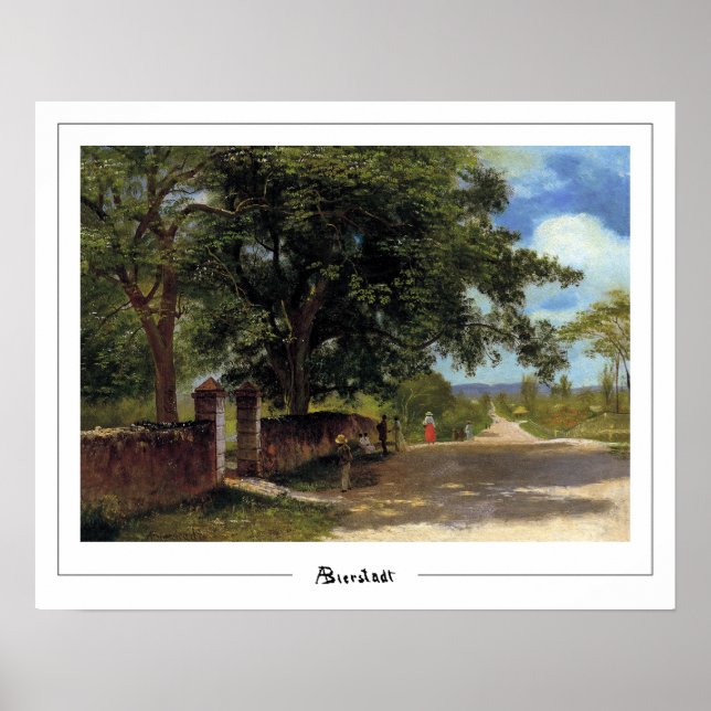 Affiche d'art Albert Bierstadt Zedign #16 (Devant)
