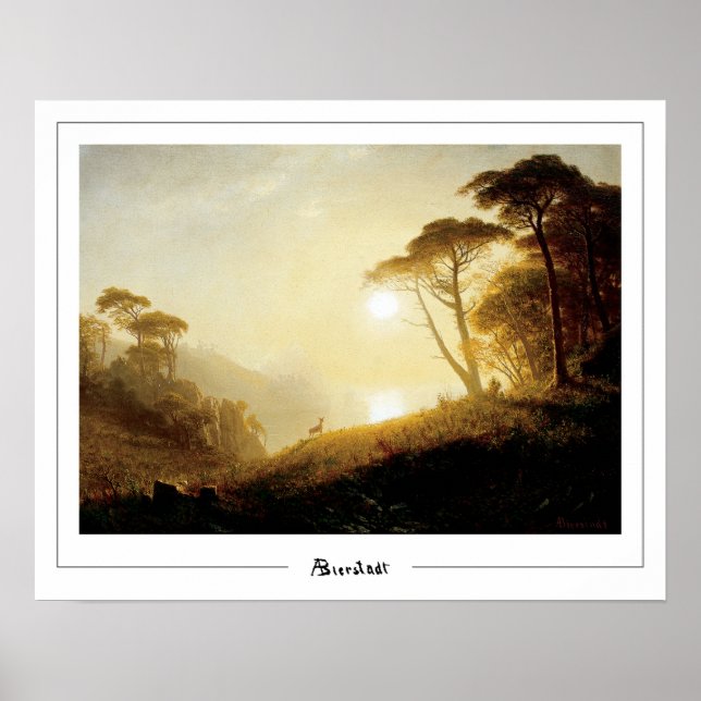 Affiche d'art Albert Bierstadt Zedign #224 (Devant)