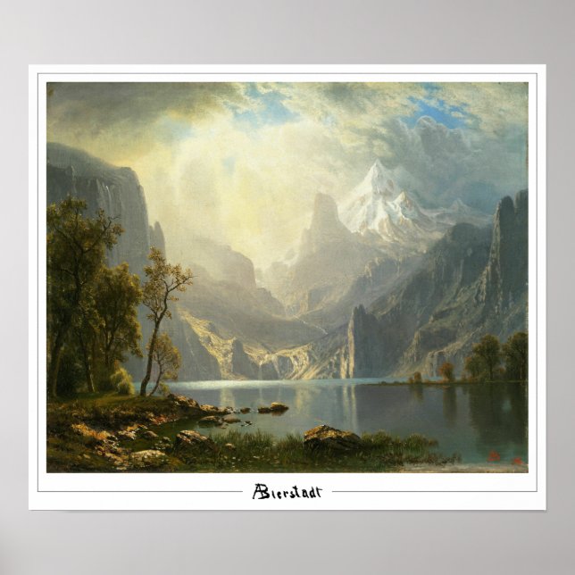 Affiche d'art Albert Bierstadt Zedign #298 (Devant)