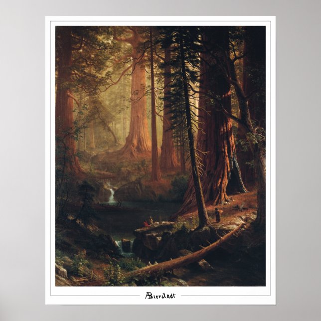 Affiche d'art Albert Bierstadt Zedign #4 (Devant)