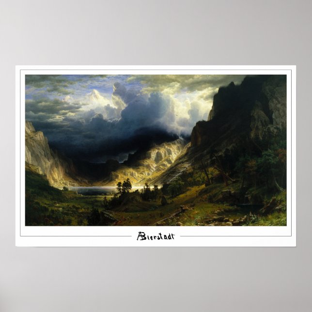 Affiche d'art Albert Bierstadt Zedign #60 (Devant)