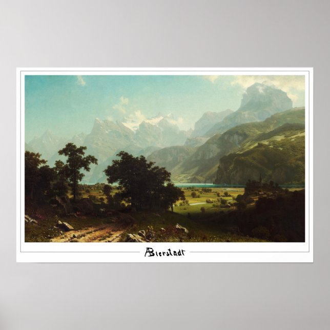 Affiche d'art Albert Bierstadt Zedign #70 (Devant)