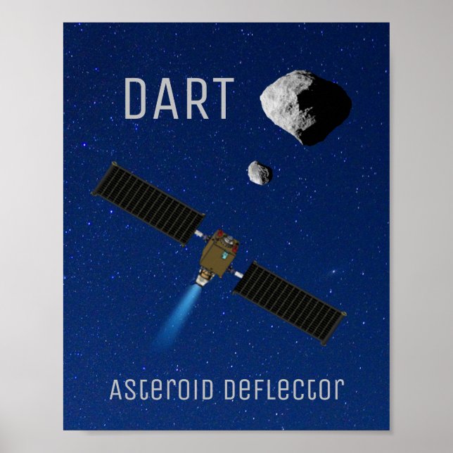 Affiche DART Astéroïde Déflecteur Spacecraft (Devant)
