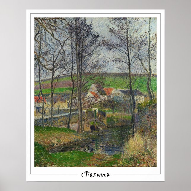 Affiche d'art Camille Pissarro Zedign #1 (Devant)