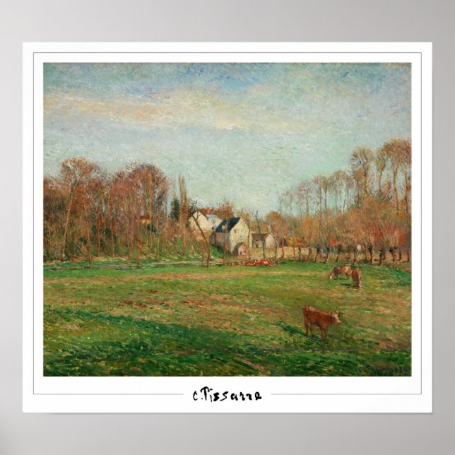Affiche d'art Camille Pissarro Zedign #12-2 (Devant)