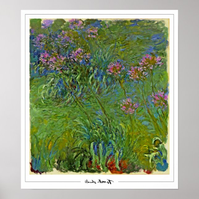 Affiche d'art Claude Monet Zedign #158 (Devant)
