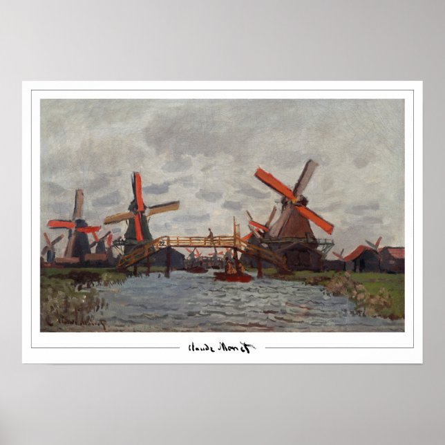 Affiche d'art Claude Monet Zedign #22-2 (Devant)