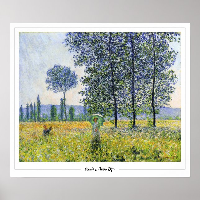 Affiche d'art Claude Monet Zedign #327-2 (Devant)