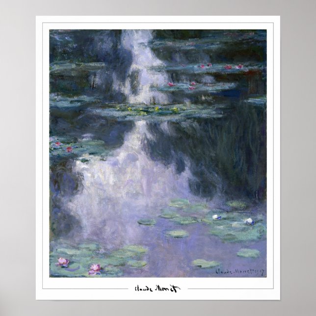 Affiche d'art Claude Monet Zedign #4 (Devant)