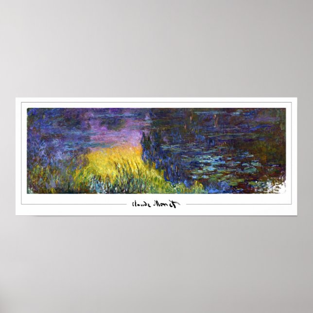 Affiche d'art Claude Monet Zedign #485 (Devant)