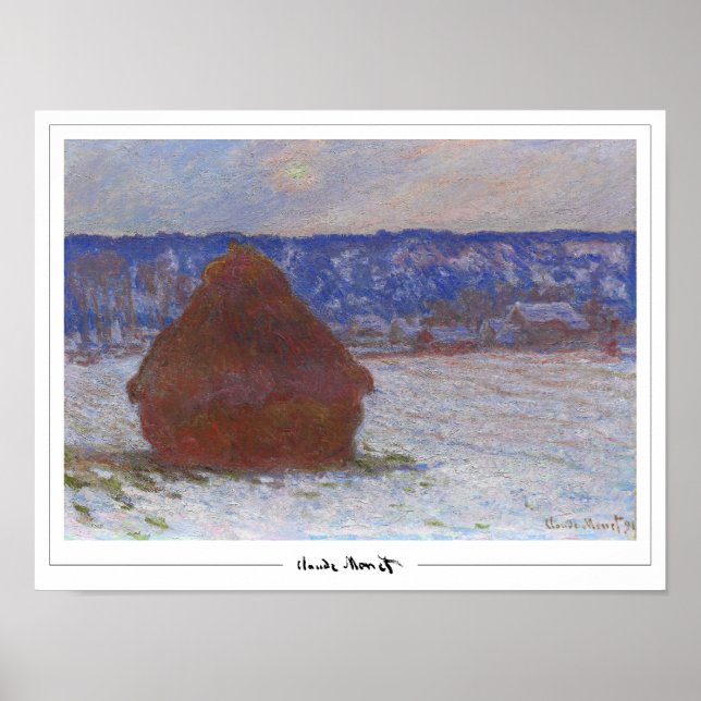 Affiche d'art Claude Monet Zedign #494 (Devant)