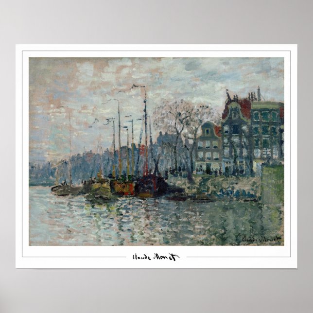 Affiche d'art Claude Monet Zedign #50 (Devant)