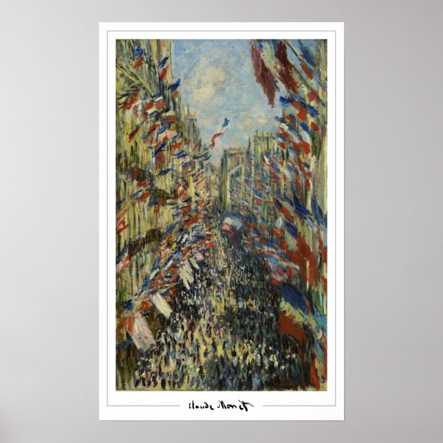 Affiche d'art Claude Monet Zedign #54 (Devant)
