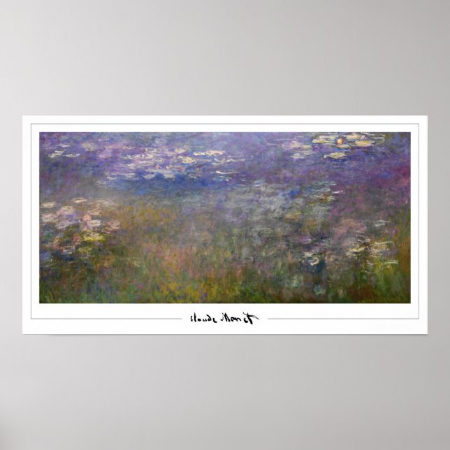 Affiche d'art Claude Monet Zedign #551-2 (Devant)