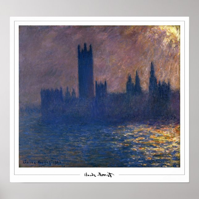 Affiche d'art Claude Monet Zedign #57 (Devant)