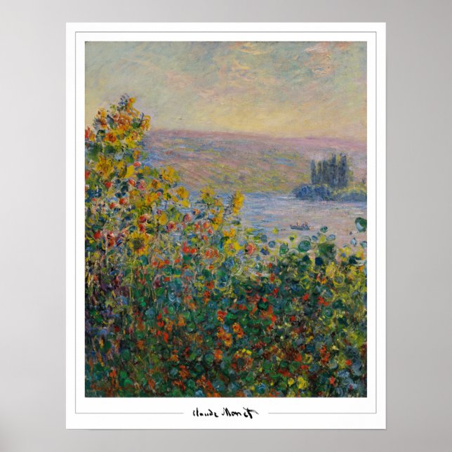Affiche d'art Claude Monet Zedign #8-2 (Devant)