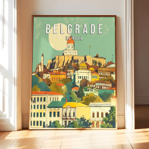 Affiche d'art de Belgrade Serbie, Impression d'art