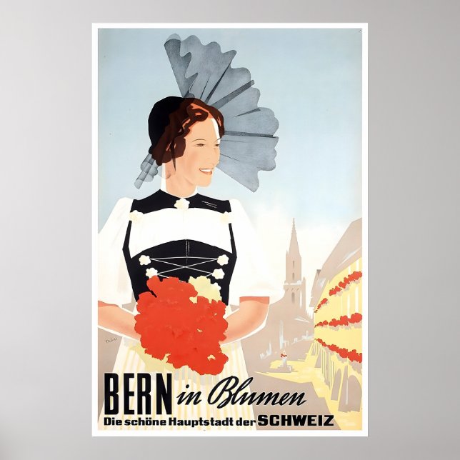 Affiche d'art de Berne Suisse Impression de voyage (Devant)