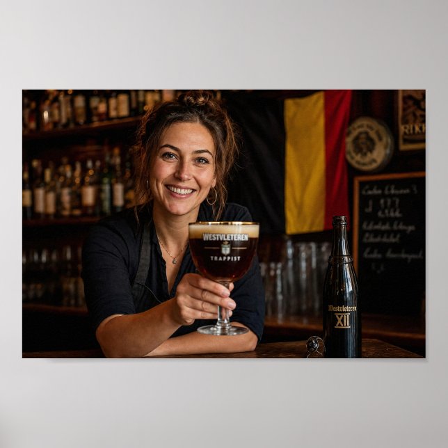 Affiche d'art de bienvenue souvenir de taverne bel (Devant)