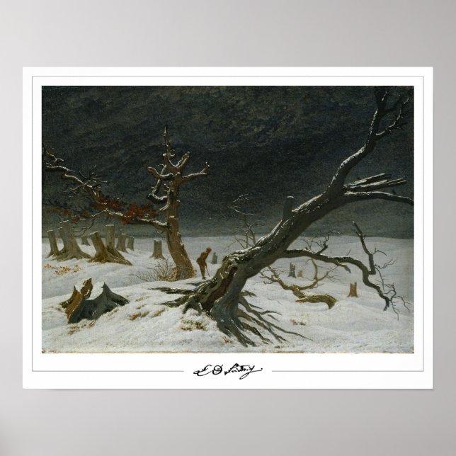 Affiche d'art de Caspar David Friedrich Zedign #12 (Devant)