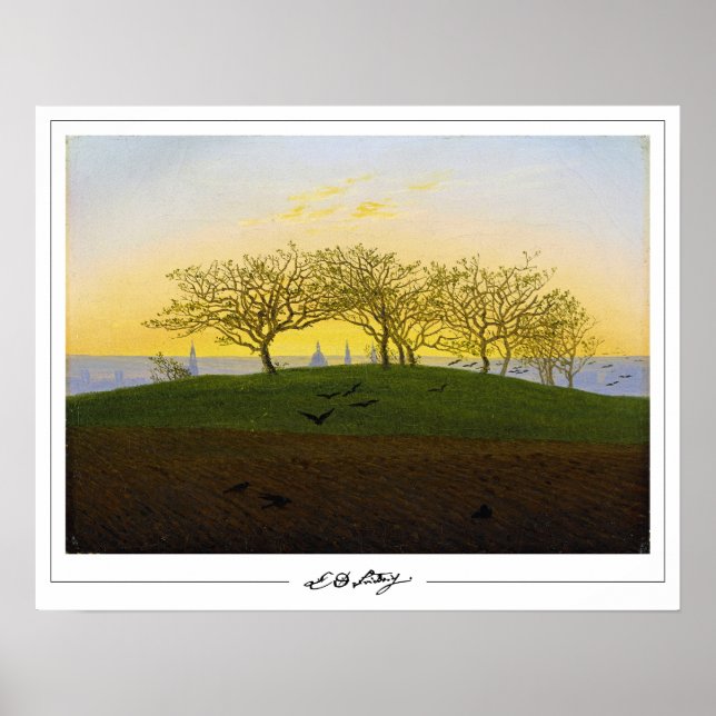 Affiche d'art de Caspar David Friedrich Zedign #13 (Devant)