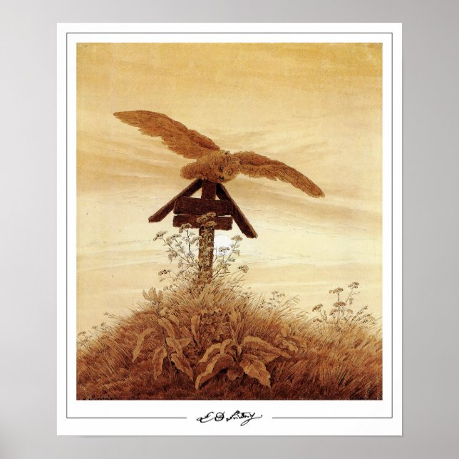 Affiche d'art de Caspar David Friedrich Zedign #13 (Devant)