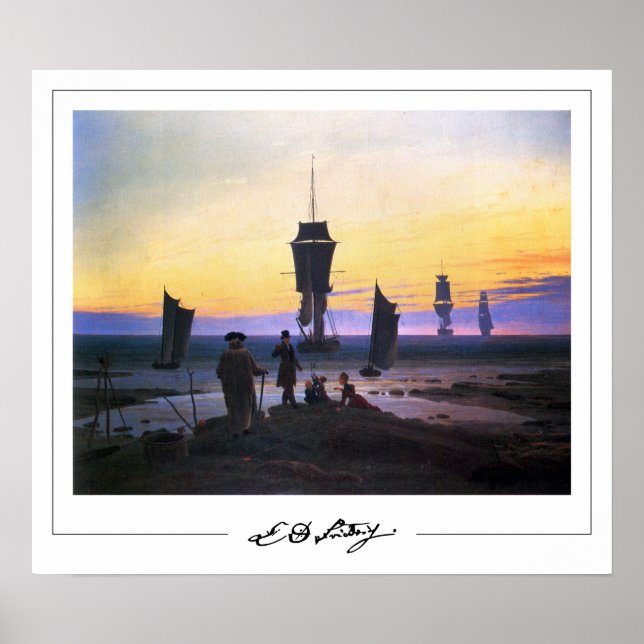 Affiche d'art de Caspar David Friedrich Zedign #15 (Devant)