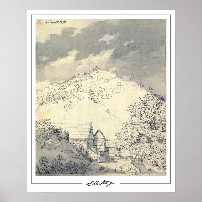 Affiche d'art de Caspar David Friedrich Zedign #16 (Devant)