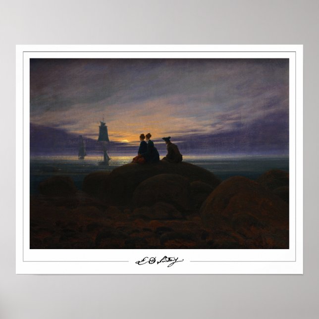 Affiche d'art de Caspar David Friedrich Zedign #22 (Devant)