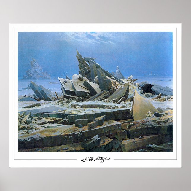 Affiche d'art de Caspar David Friedrich Zedign #24 (Devant)