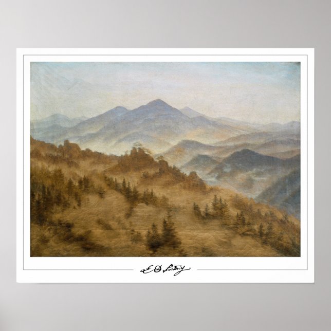 Affiche d'art de Caspar David Friedrich Zedign #25 (Devant)