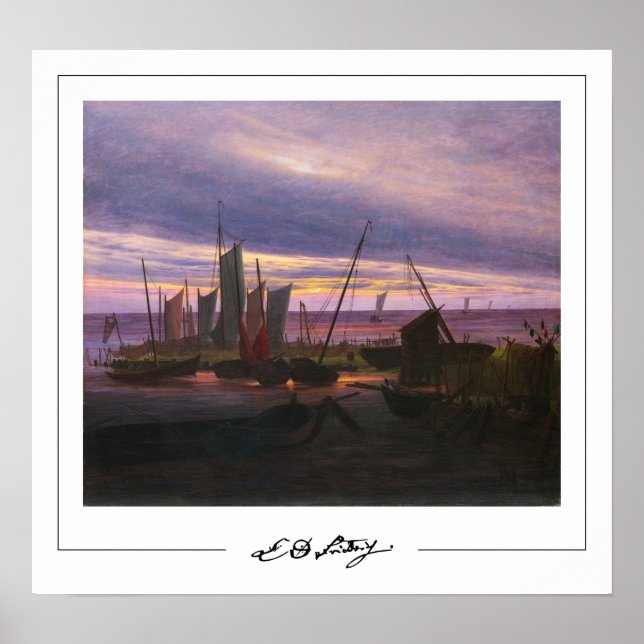 Affiche d'art de Caspar David Friedrich Zedign #55 (Devant)