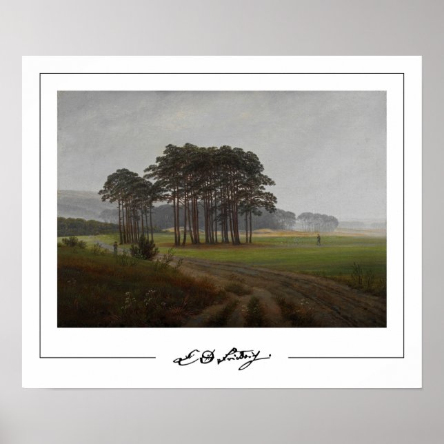 Affiche d'art de Caspar David Friedrich Zedign #57 (Devant)
