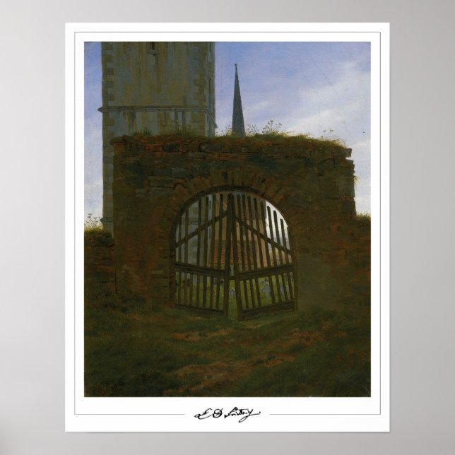 Affiche d'art de Caspar David Friedrich Zedign #62 (Devant)